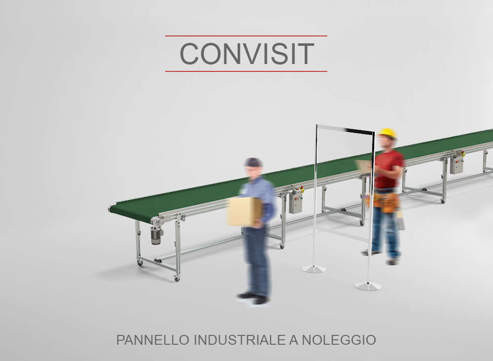 CONVISIT - Pannello divisorio elegante in PVC e alluminio